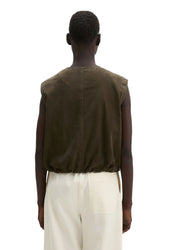 Lederweste Regular Fit