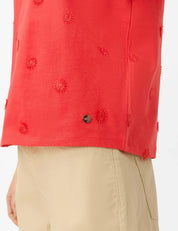 Shirt CIRA S mit Blumenstickerei