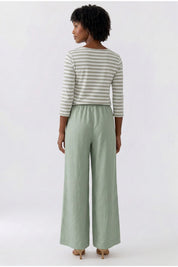 Leinenhose Wide Leg