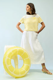 Leinenrock Midi