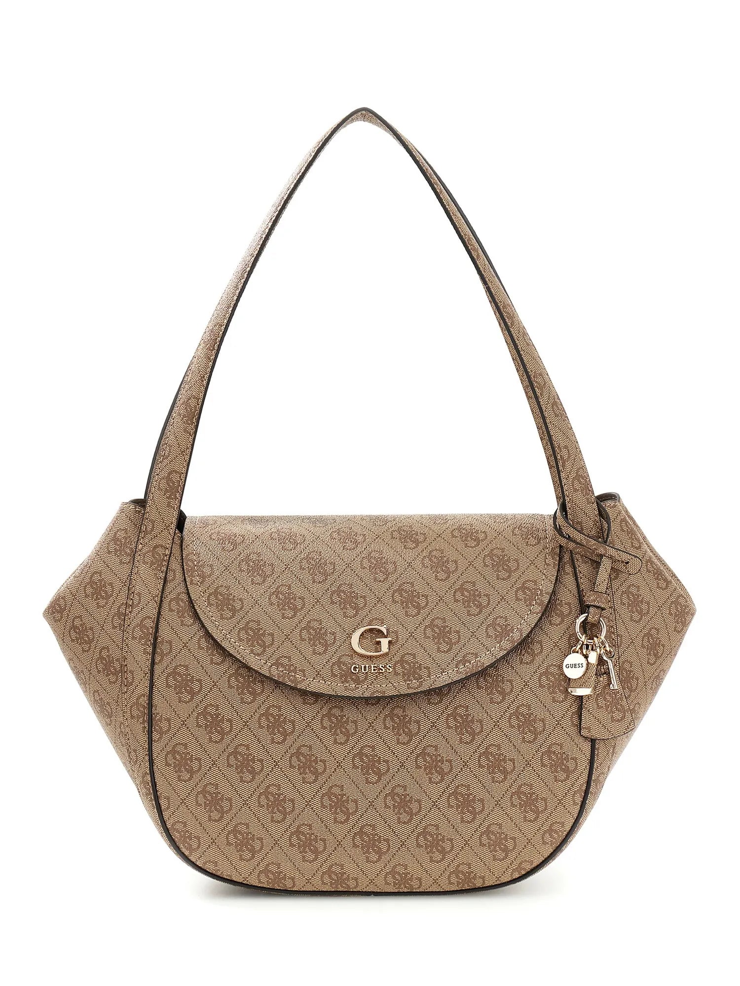 Schultertasche mit Logoprint