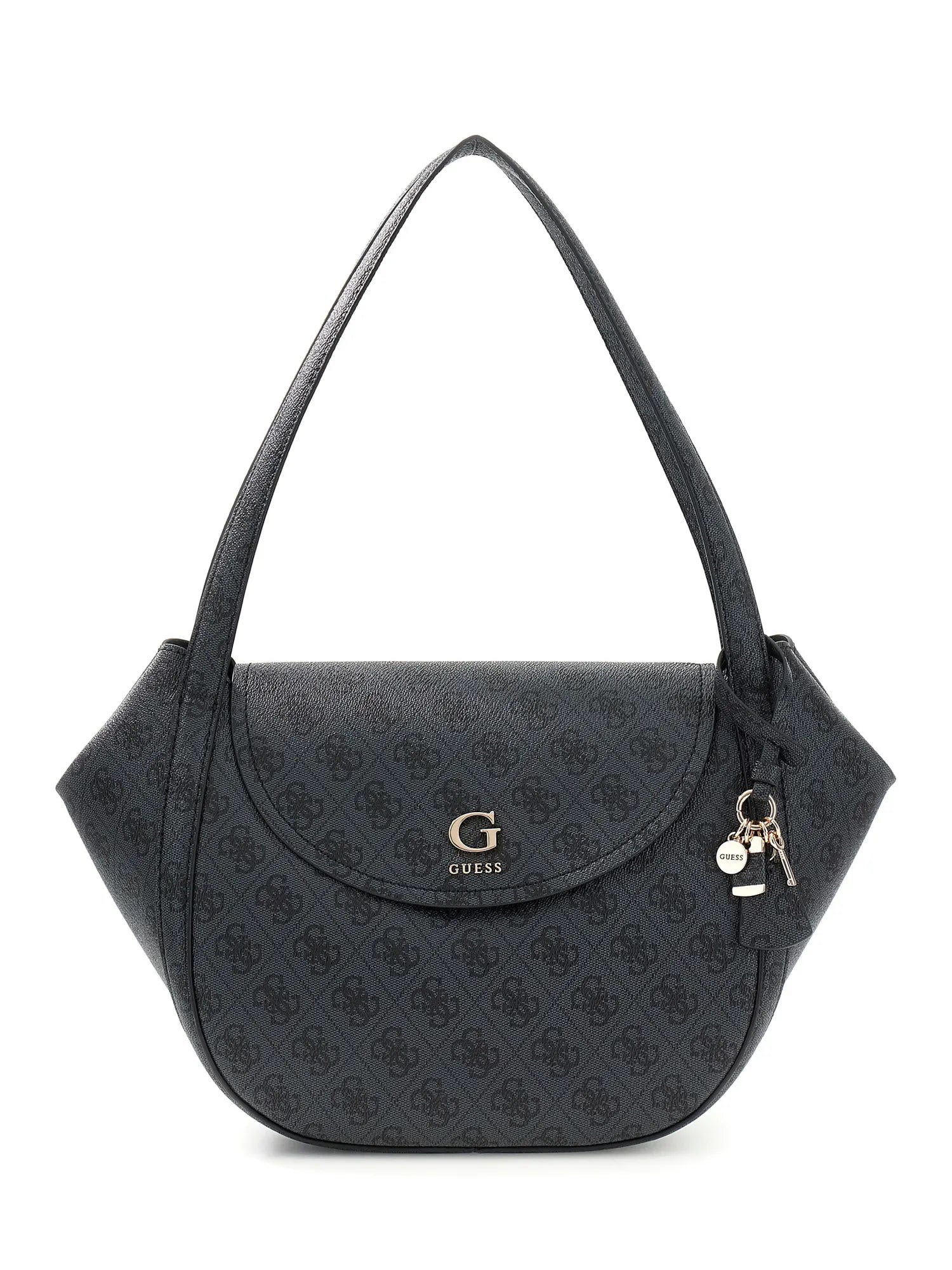 Schultertasche mit Logoprint