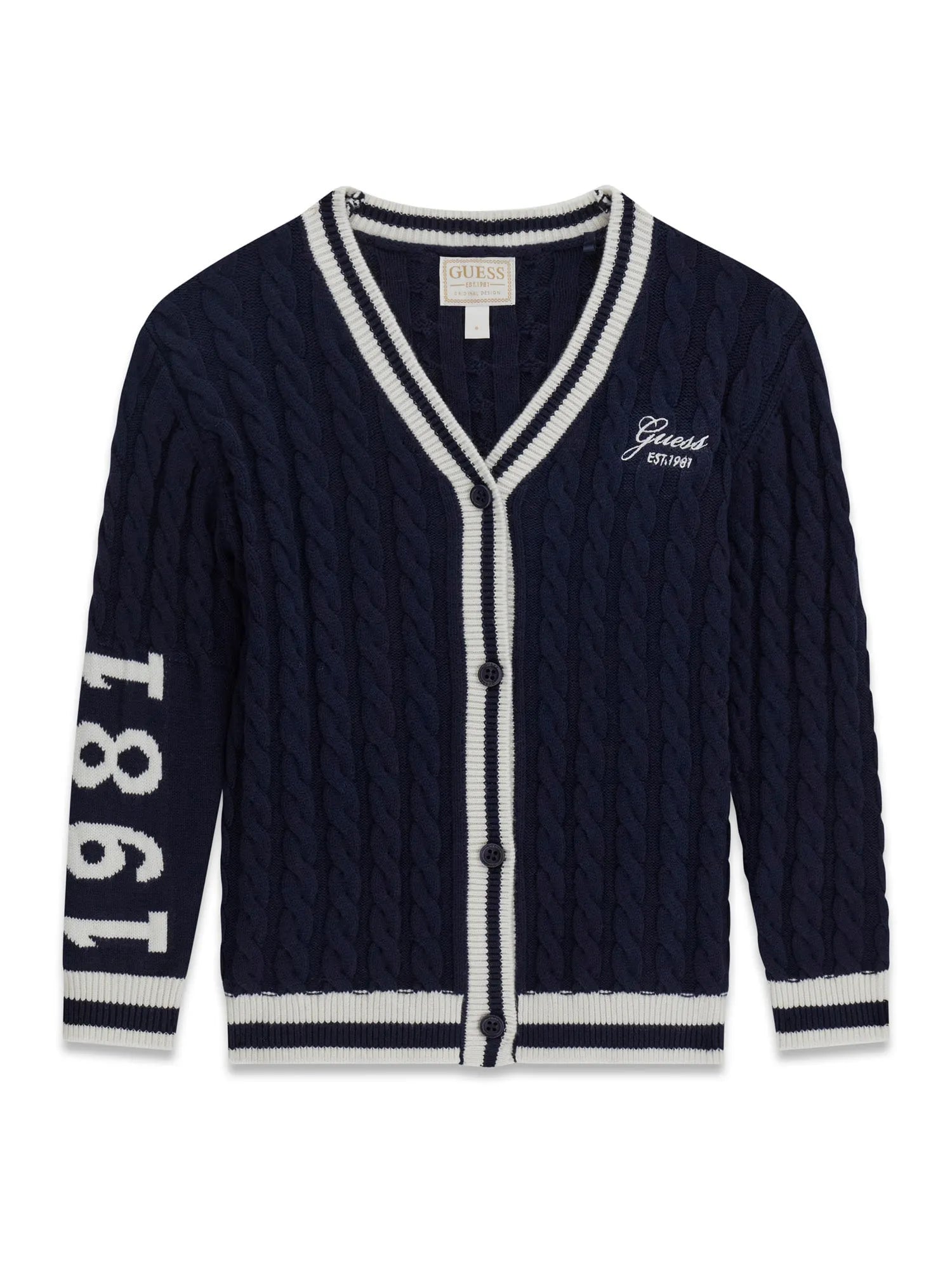 Strickcardigan aus Baumwollmix