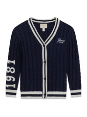 Strickcardigan aus Baumwollmix