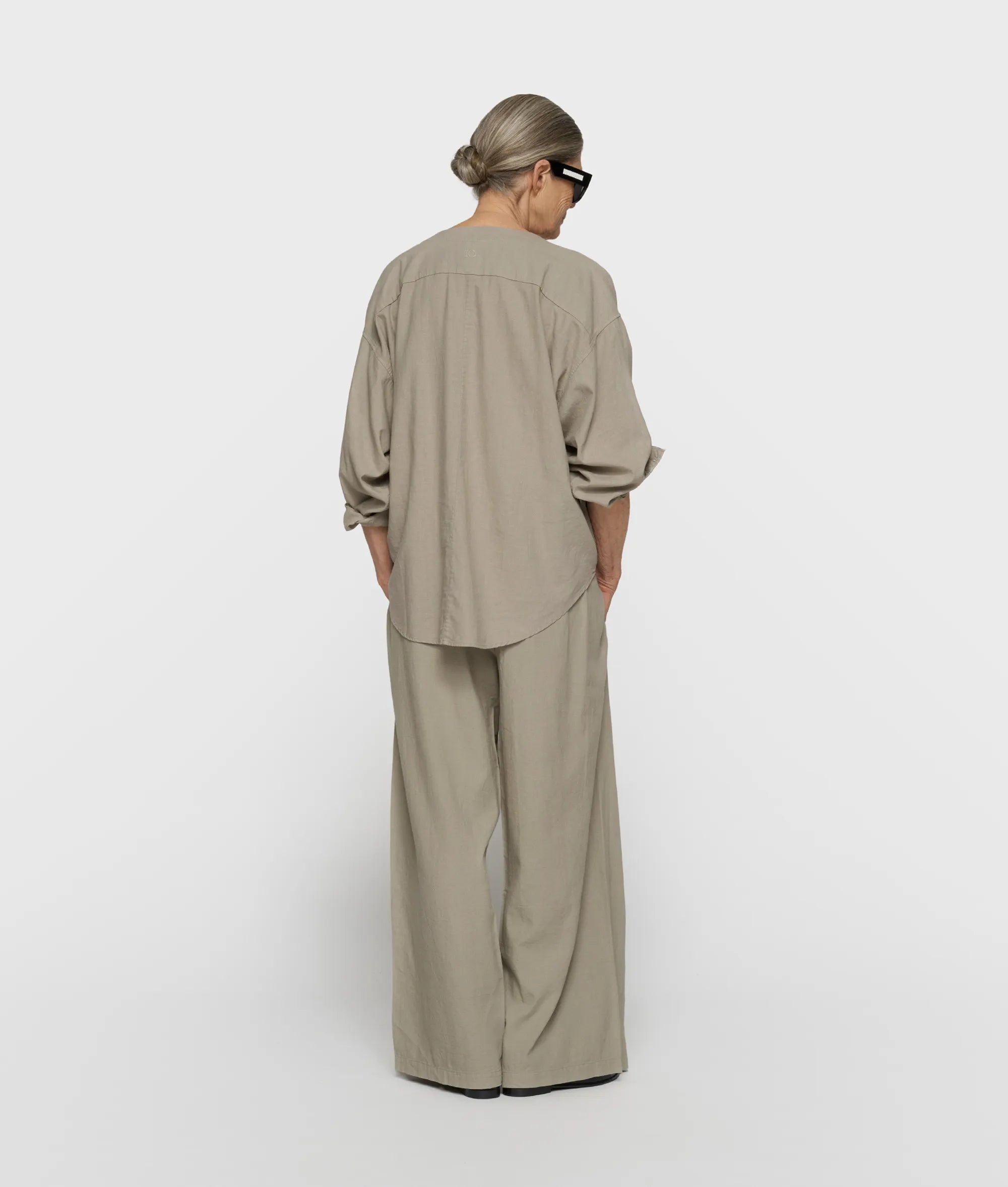 Leinenhose Wide Leg