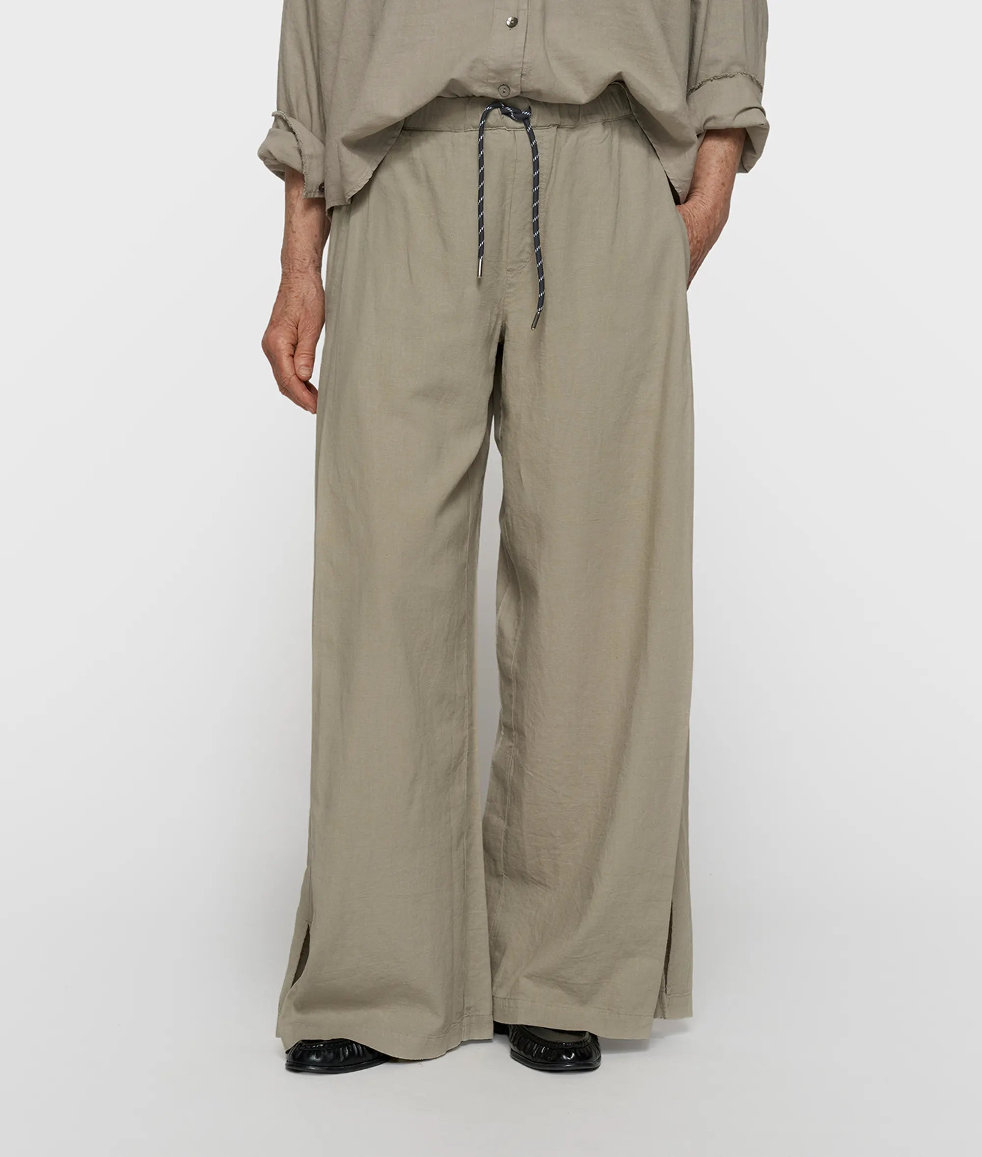 Leinenhose Wide Leg