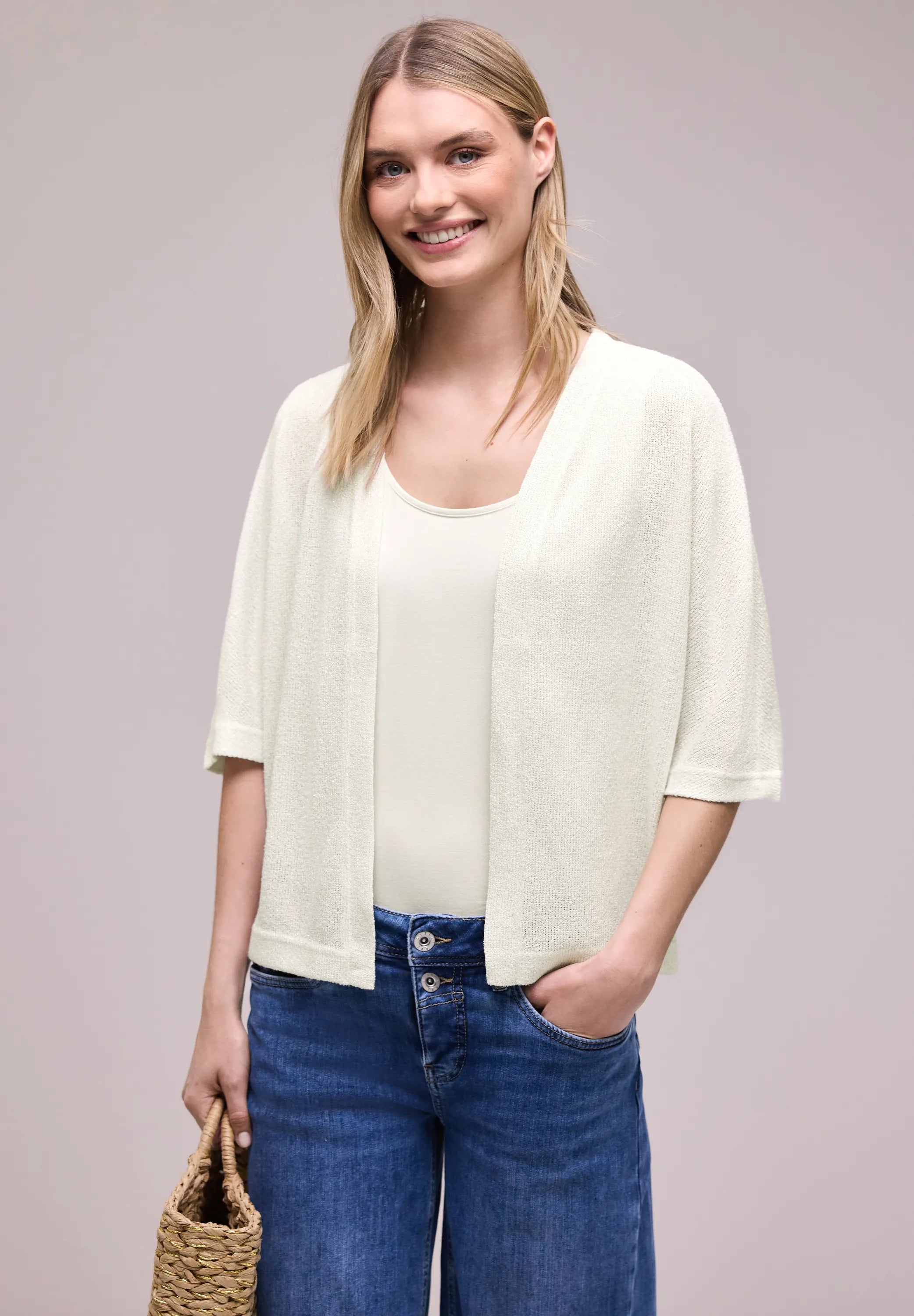 Strickcardigan aus Viskosemix