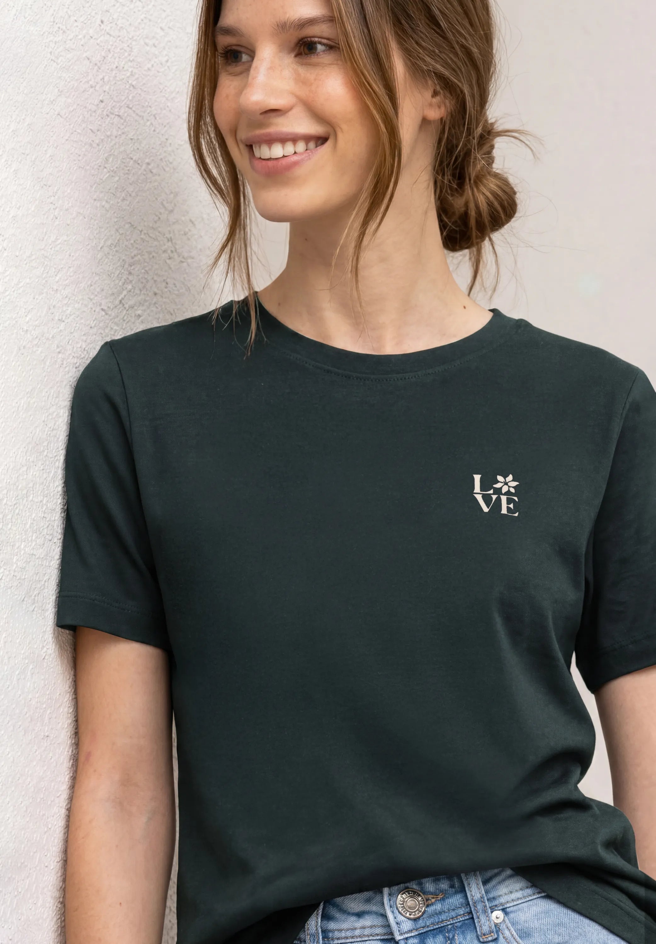 T-Shirt aus Baumwollmix
