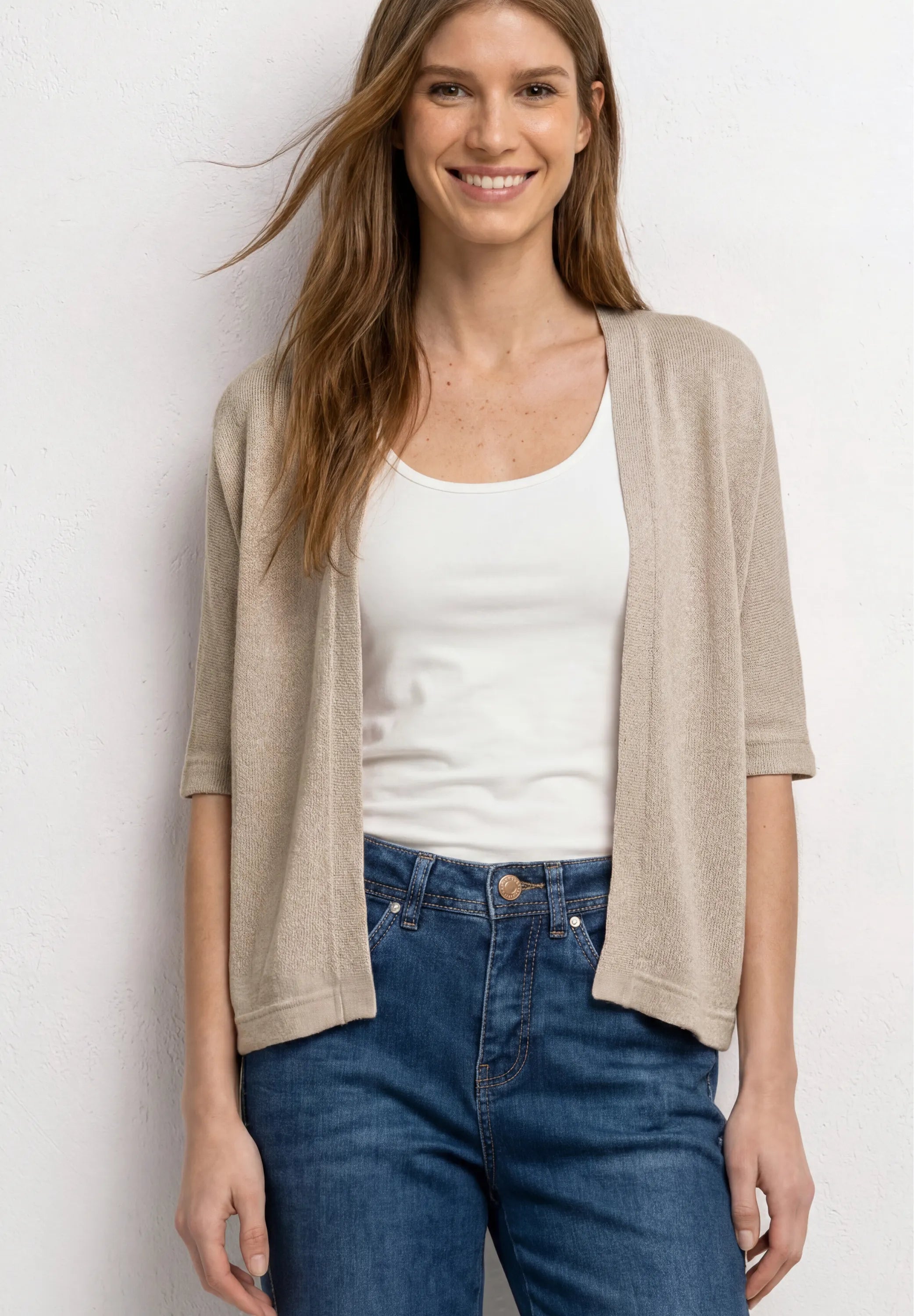 Strickcardigan aus Viskosemix