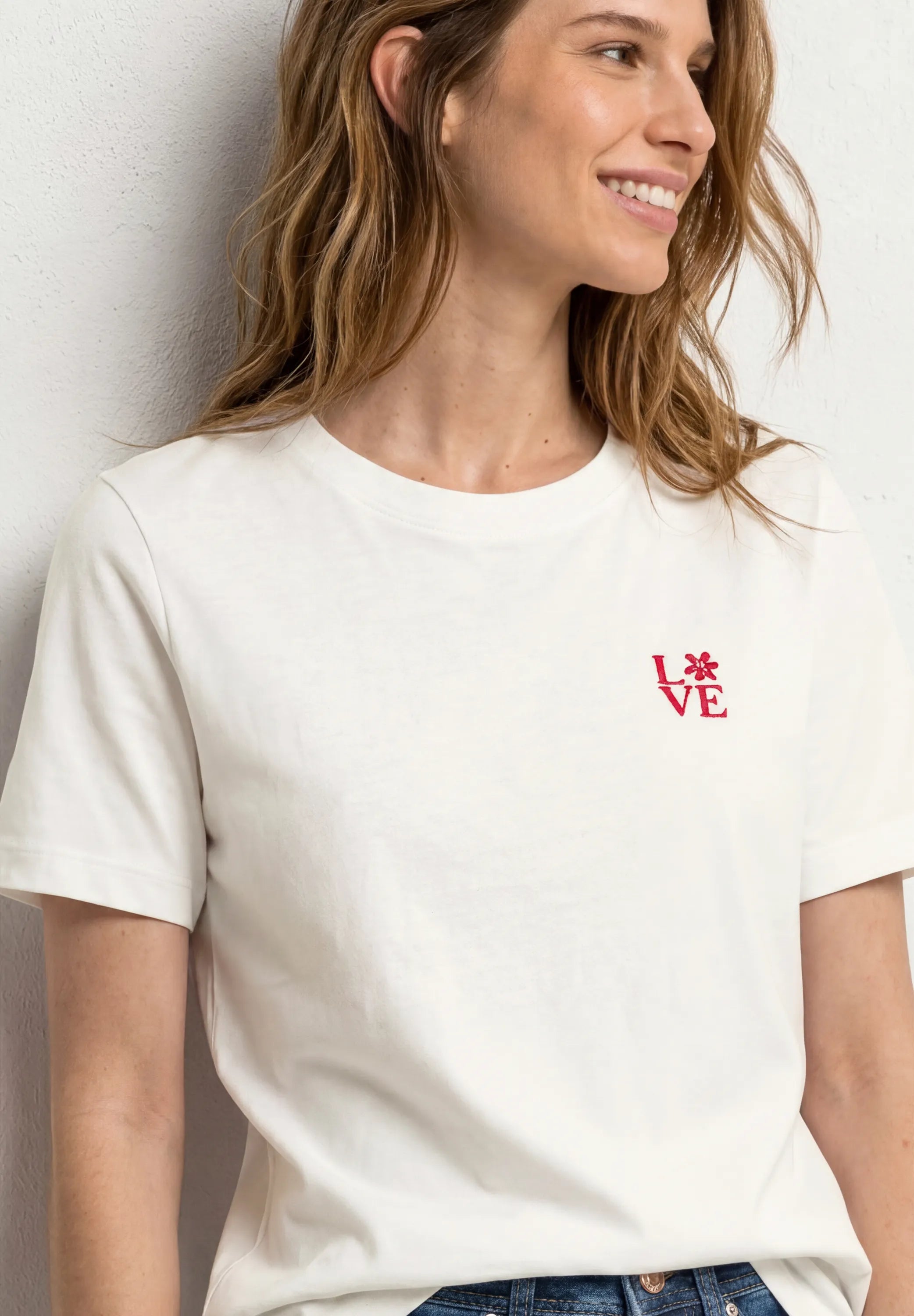 T-Shirt aus Baumwollmix