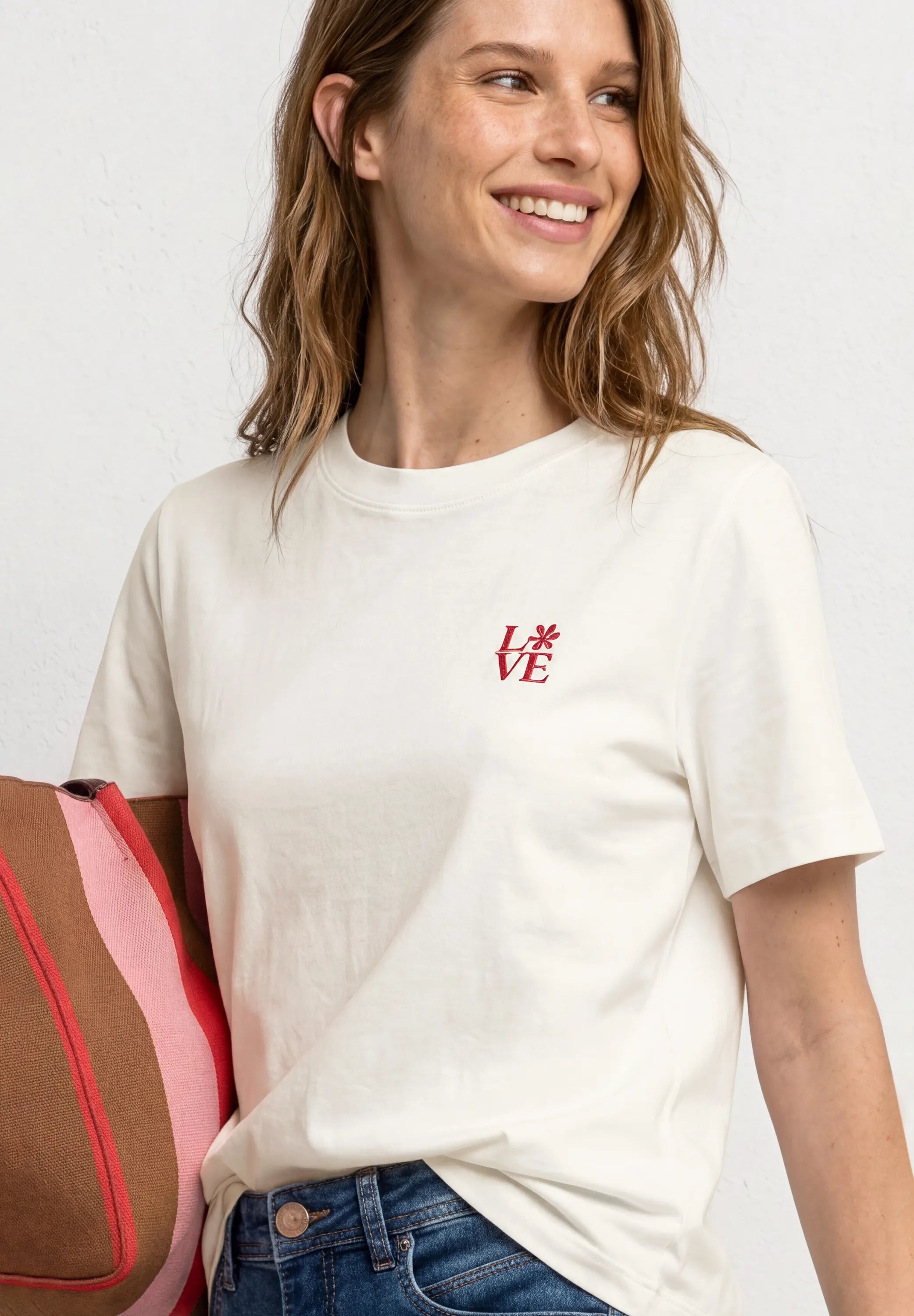 T-Shirt aus Baumwollmix