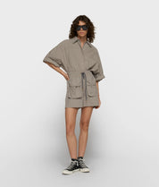 crinkle utility shorts