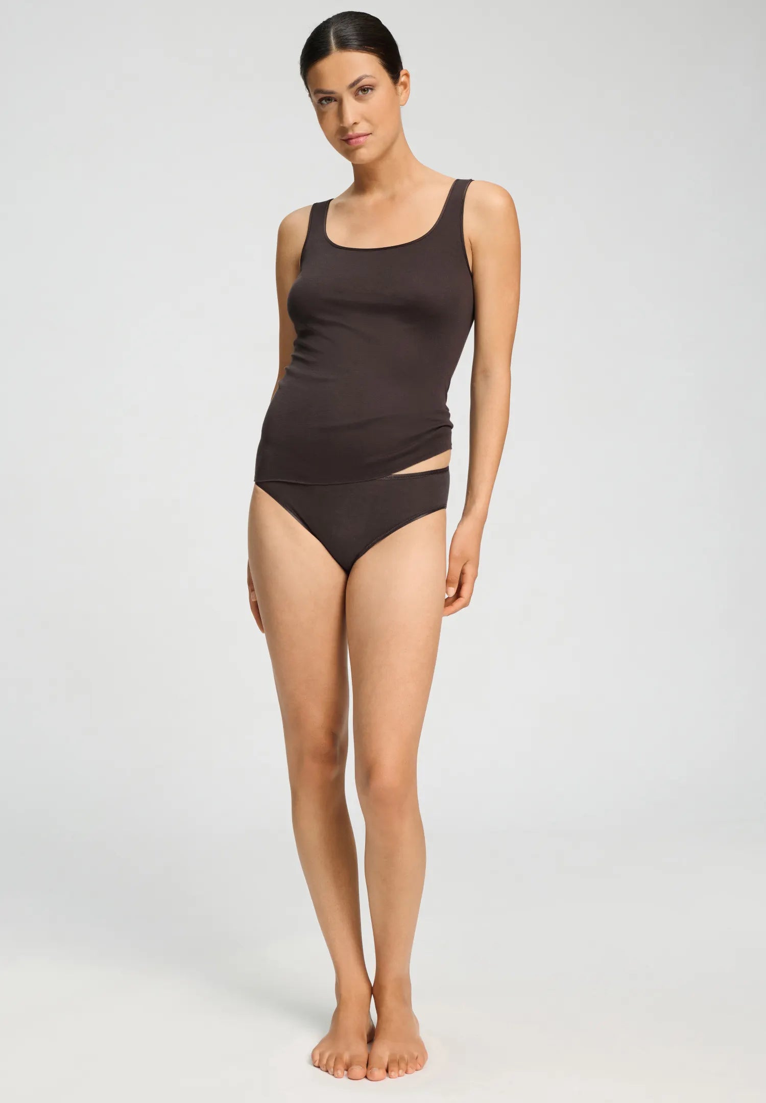 Midi-Slip aus Baumwolle