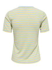 T-Shirt gestreift aus Viskosemix