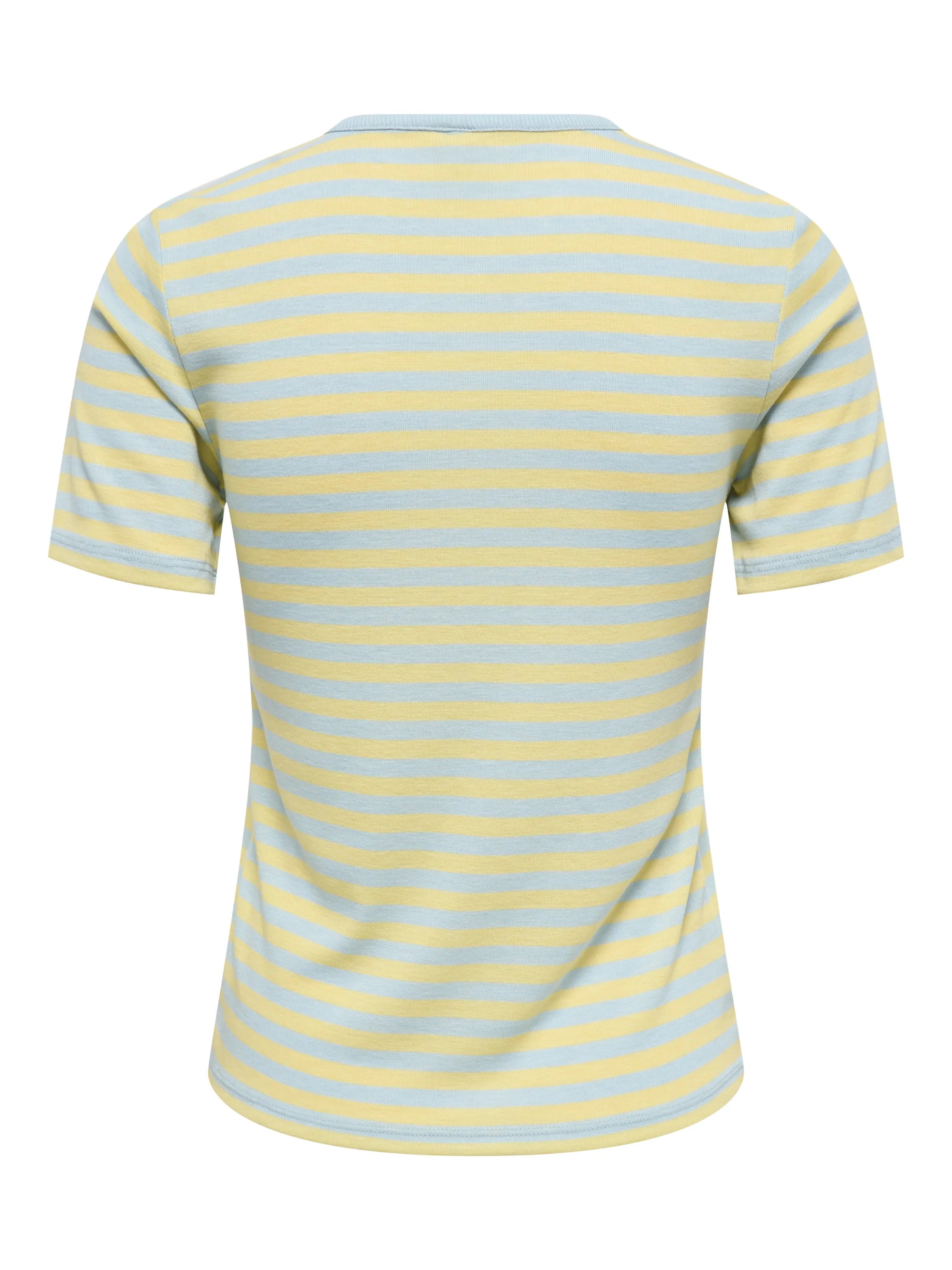 T-Shirt gestreift aus Viskosemix