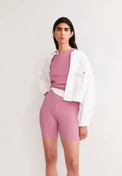 Shorts aus Rippstrick