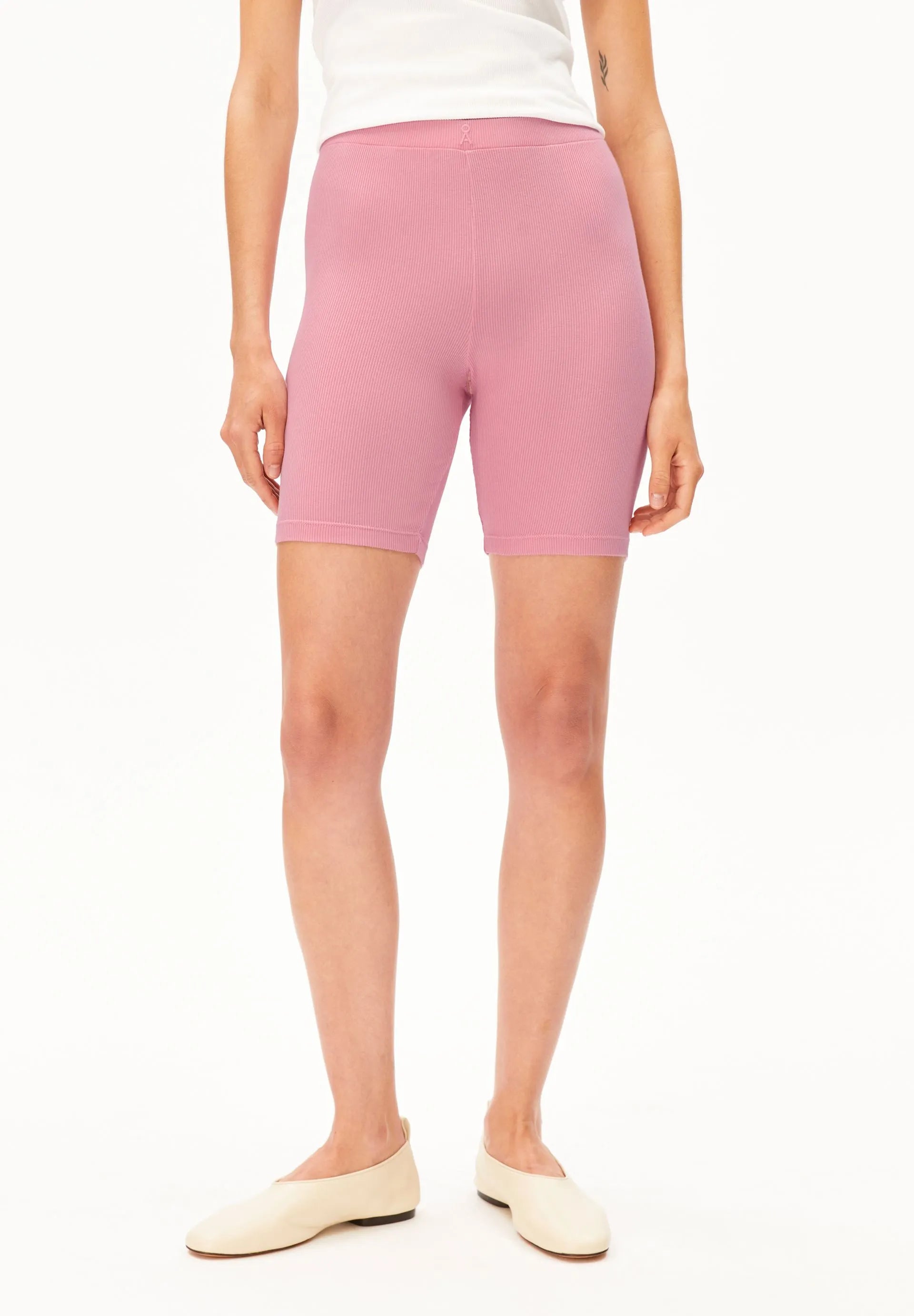 Shorts aus Rippstrick