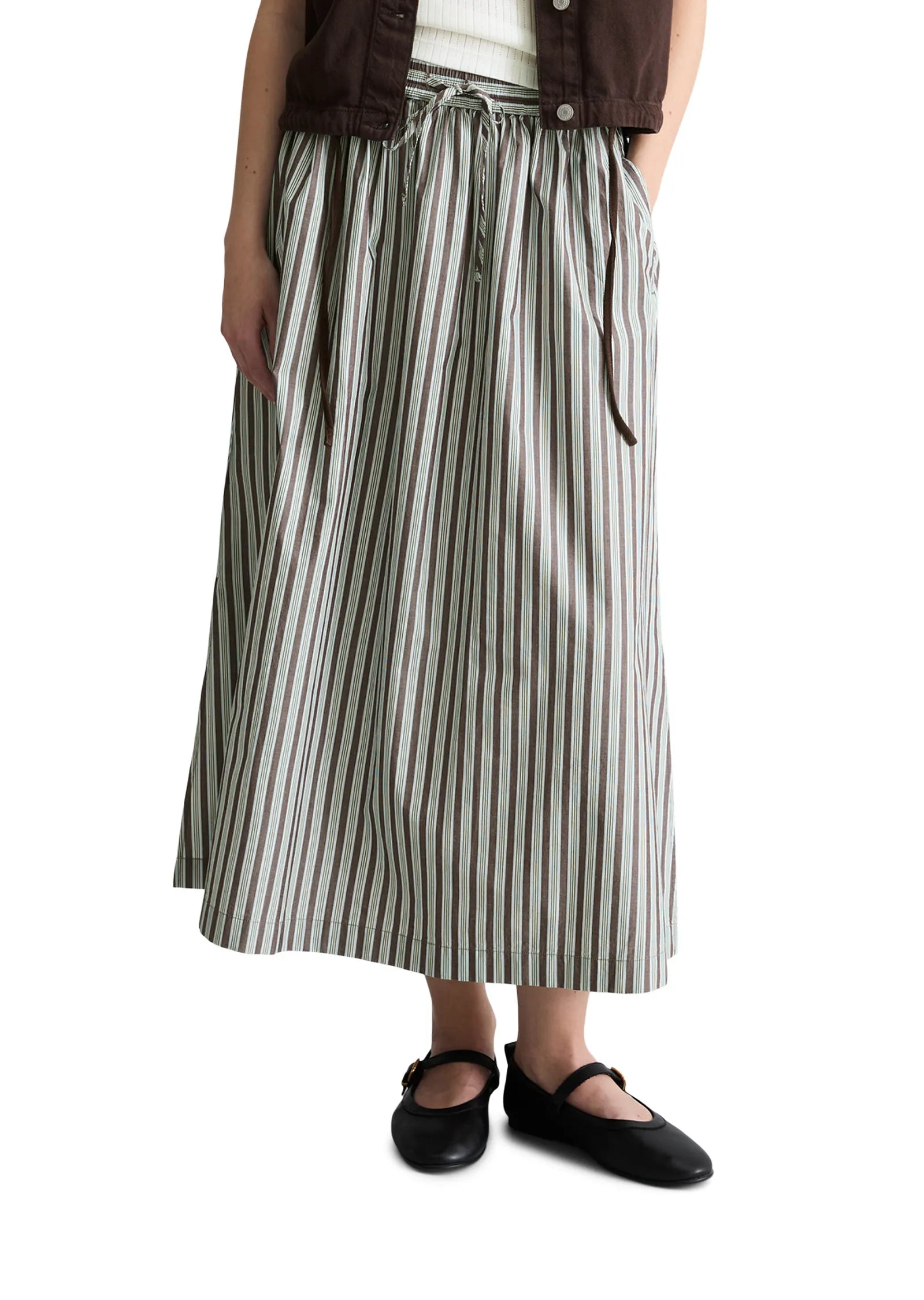 Ausgestellter-Rock Midi Regular Fit