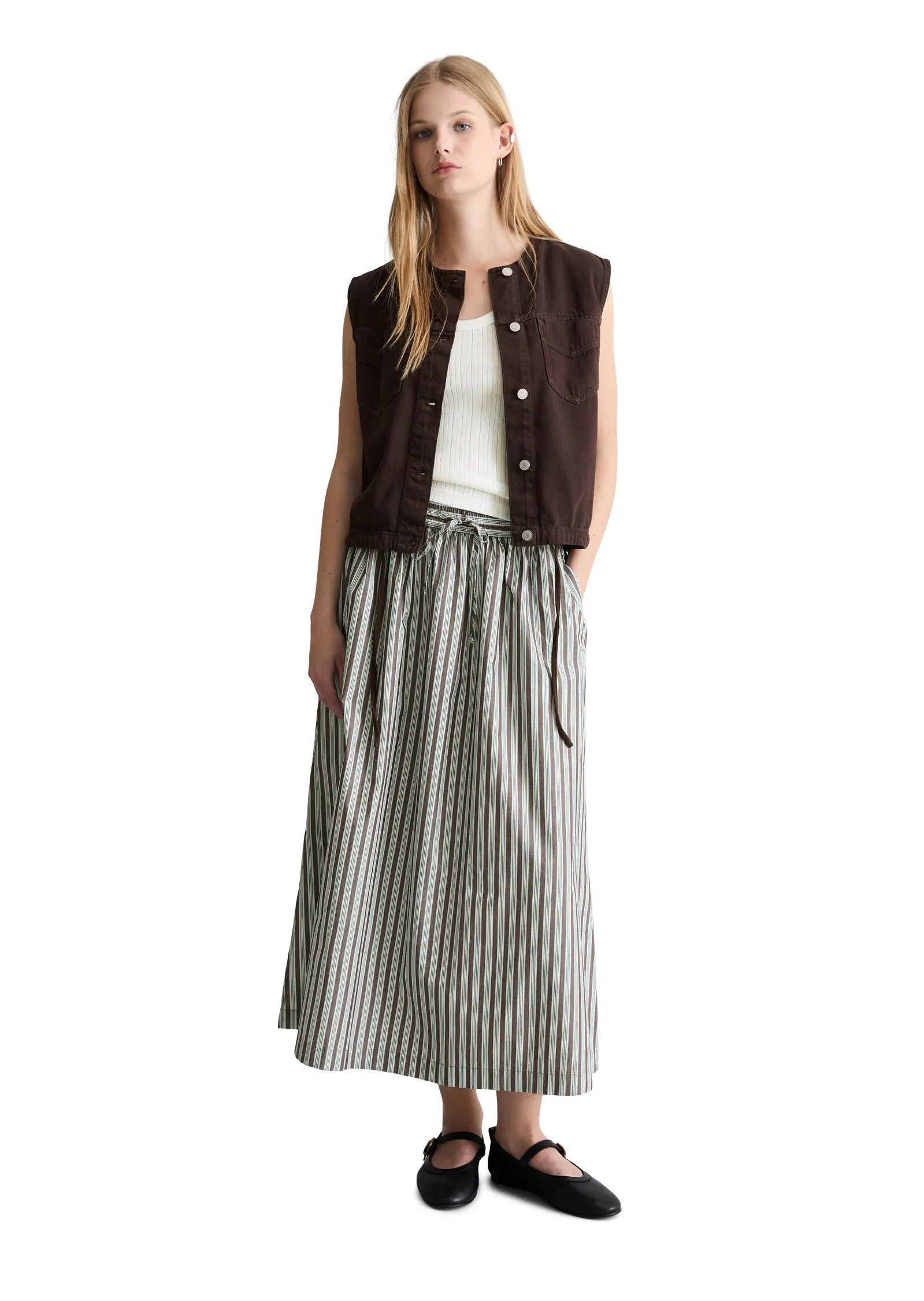Ausgestellter-Rock Midi Regular Fit