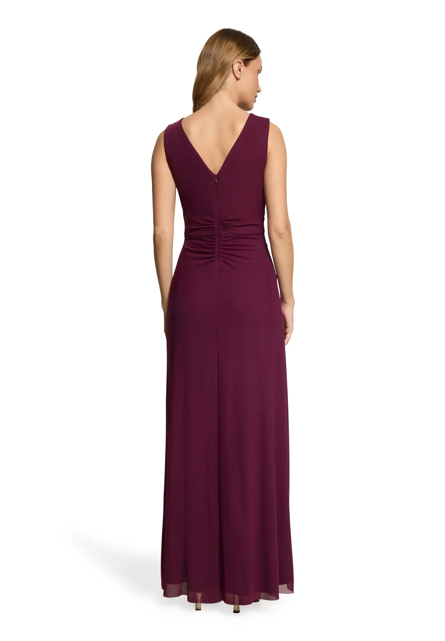 Abendkleid Maxi mit V-Ausschnitt