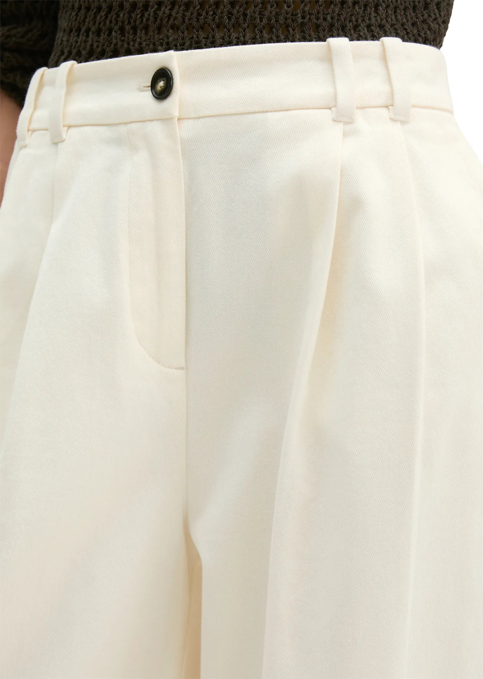 Bundfaltenhose Wide Leg