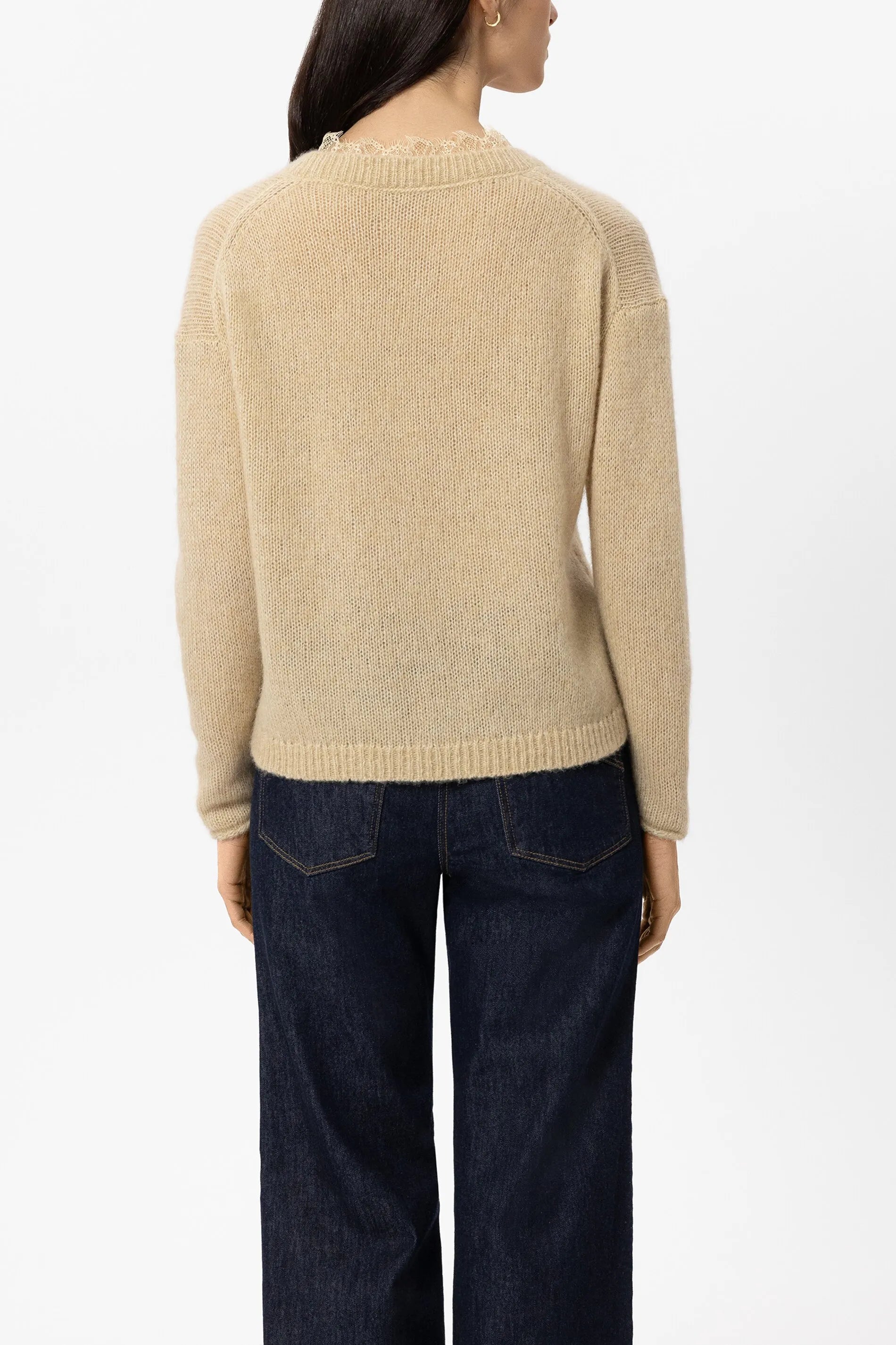 Strickpullover mit V-Ausschnitt