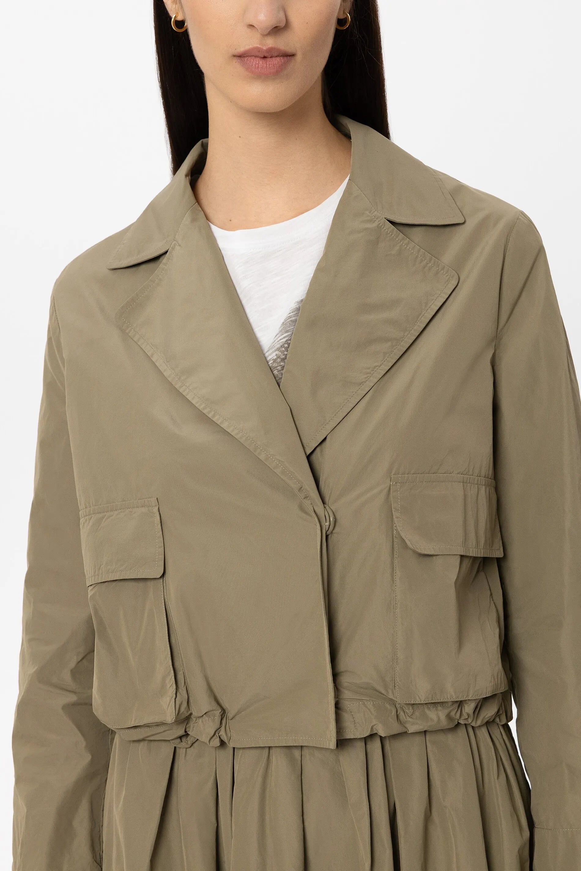 Blouson mit Reverskragen