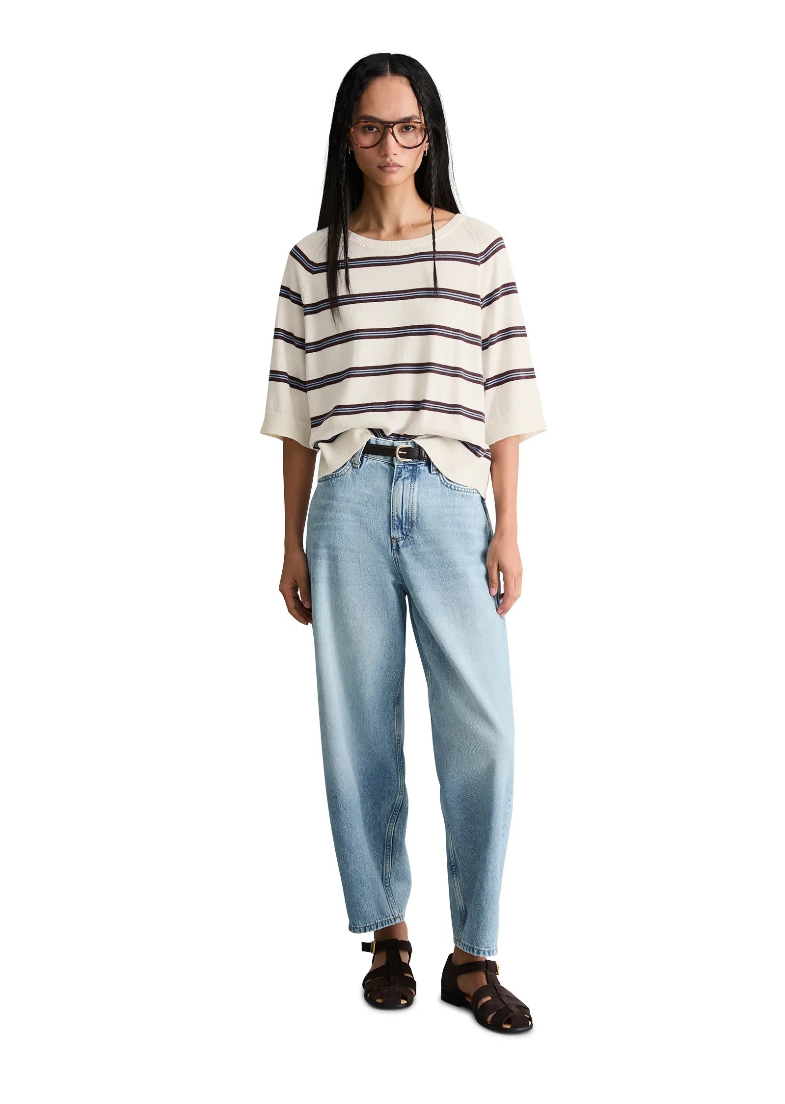 Kurzarm-Pullover Relaxed Fit