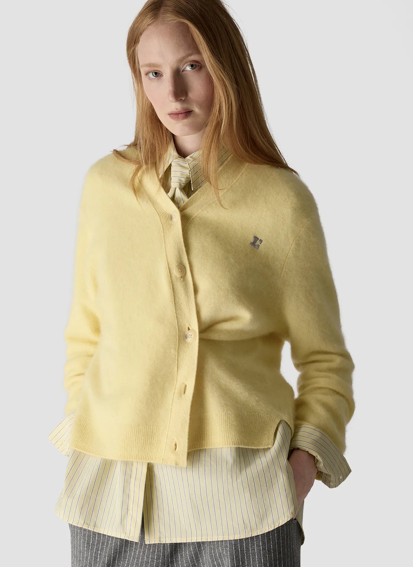 Strick-Cardigan aus Wolle