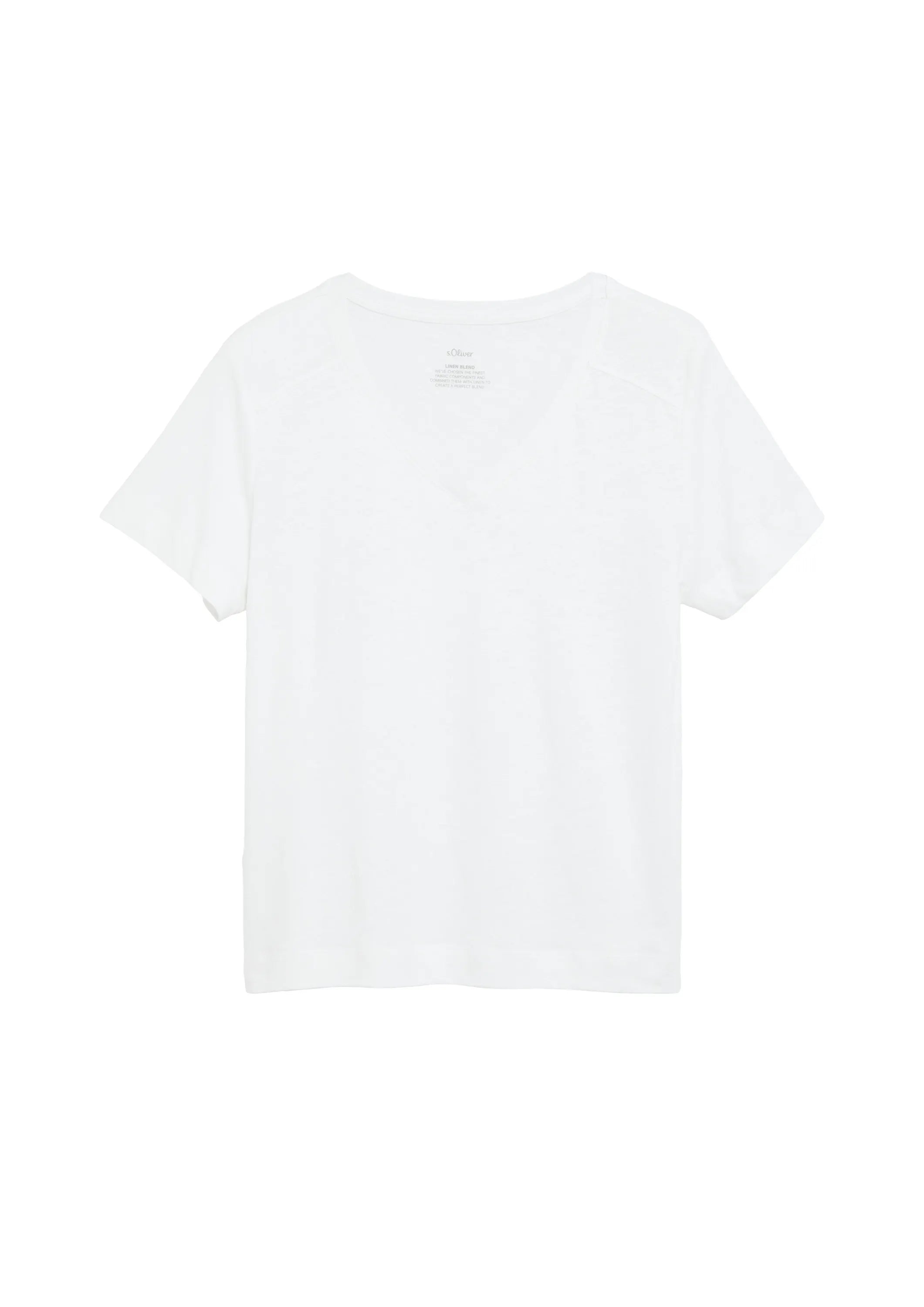 T-Shirt aus Leinenmix