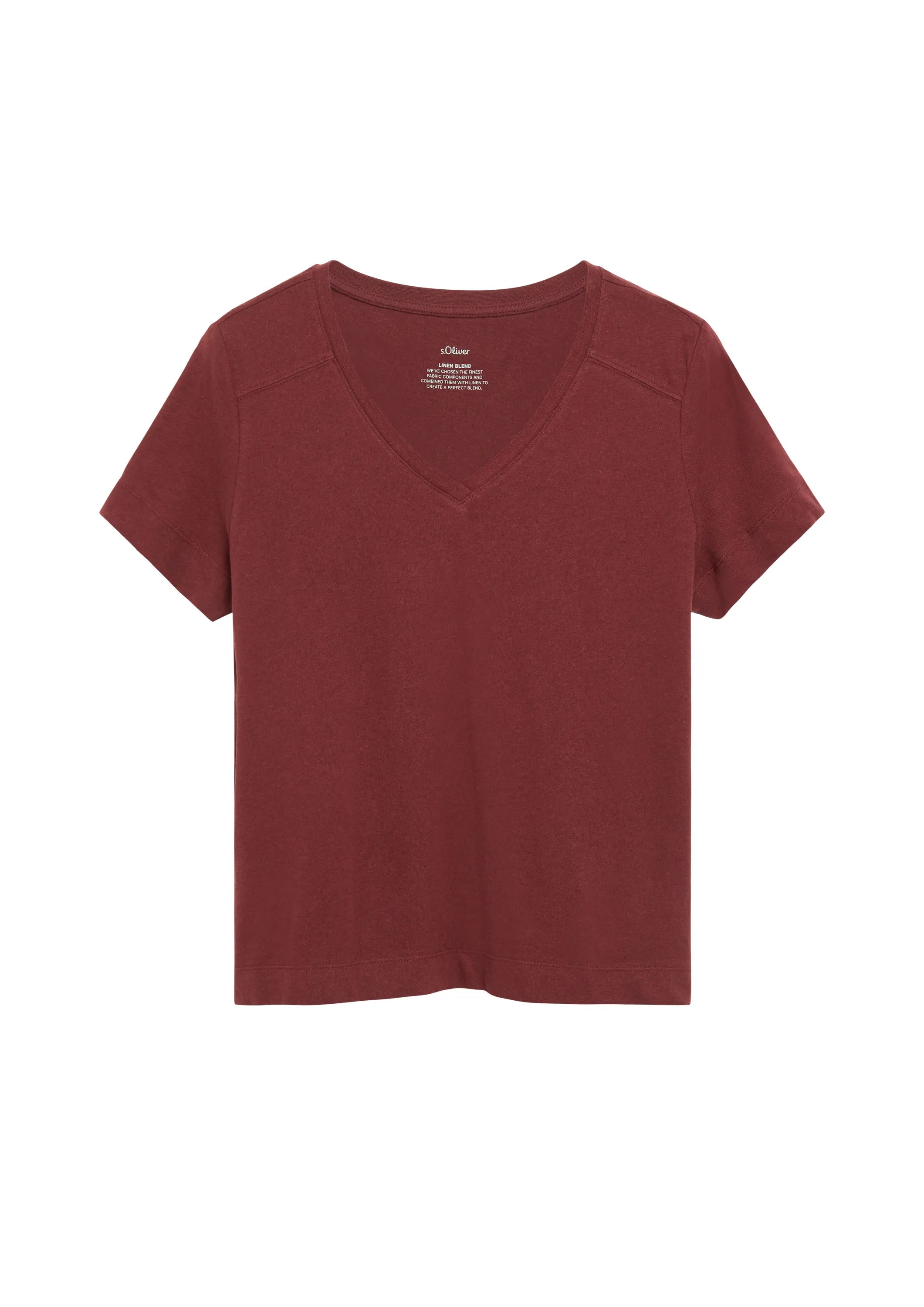 T-Shirt aus Leinenmix