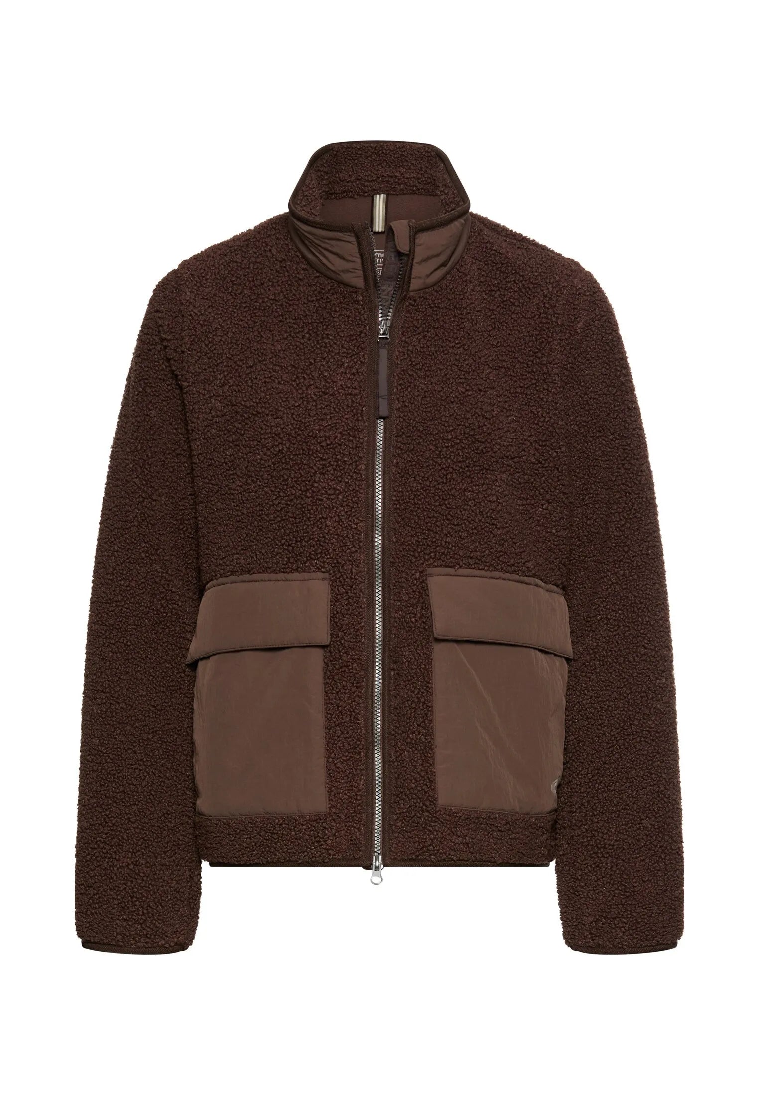 Teddy-Jacke mit Stehkragen