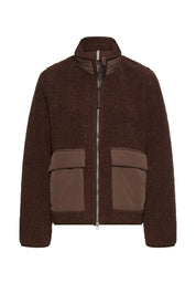 Teddy-Jacke mit Stehkragen