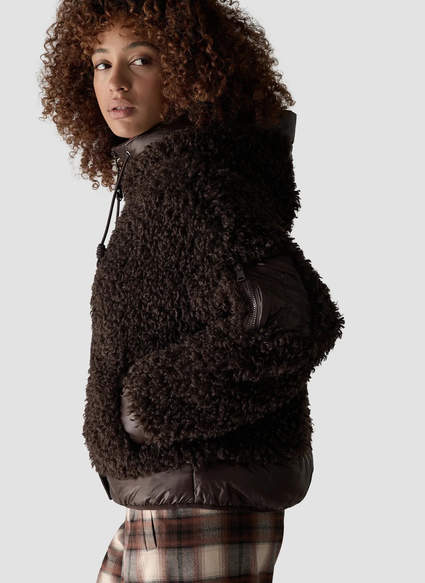 Hybridjacke RODEO STREET in Teddy-Optik
