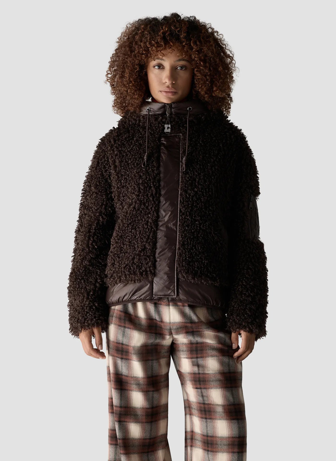 Hybridjacke RODEO STREET in Teddy-Optik