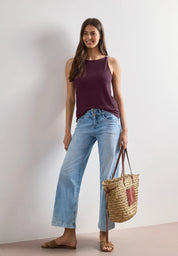 Top Regular Fit aus Viskose