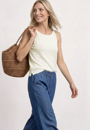Top Regular Fit aus Viskose