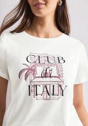 T-Shirt aus Modal-, Baumwollmix