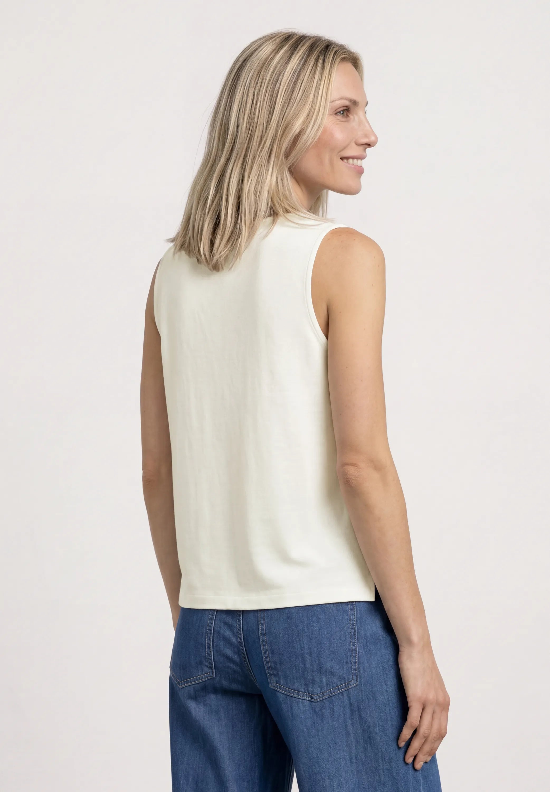 Top Regular Fit aus Viskose