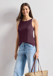 Top Regular Fit aus Viskose