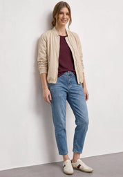 High Waist Barrel Leg Jeans im Loose Fit