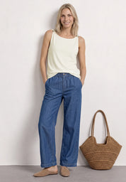 Top Regular Fit aus Viskose