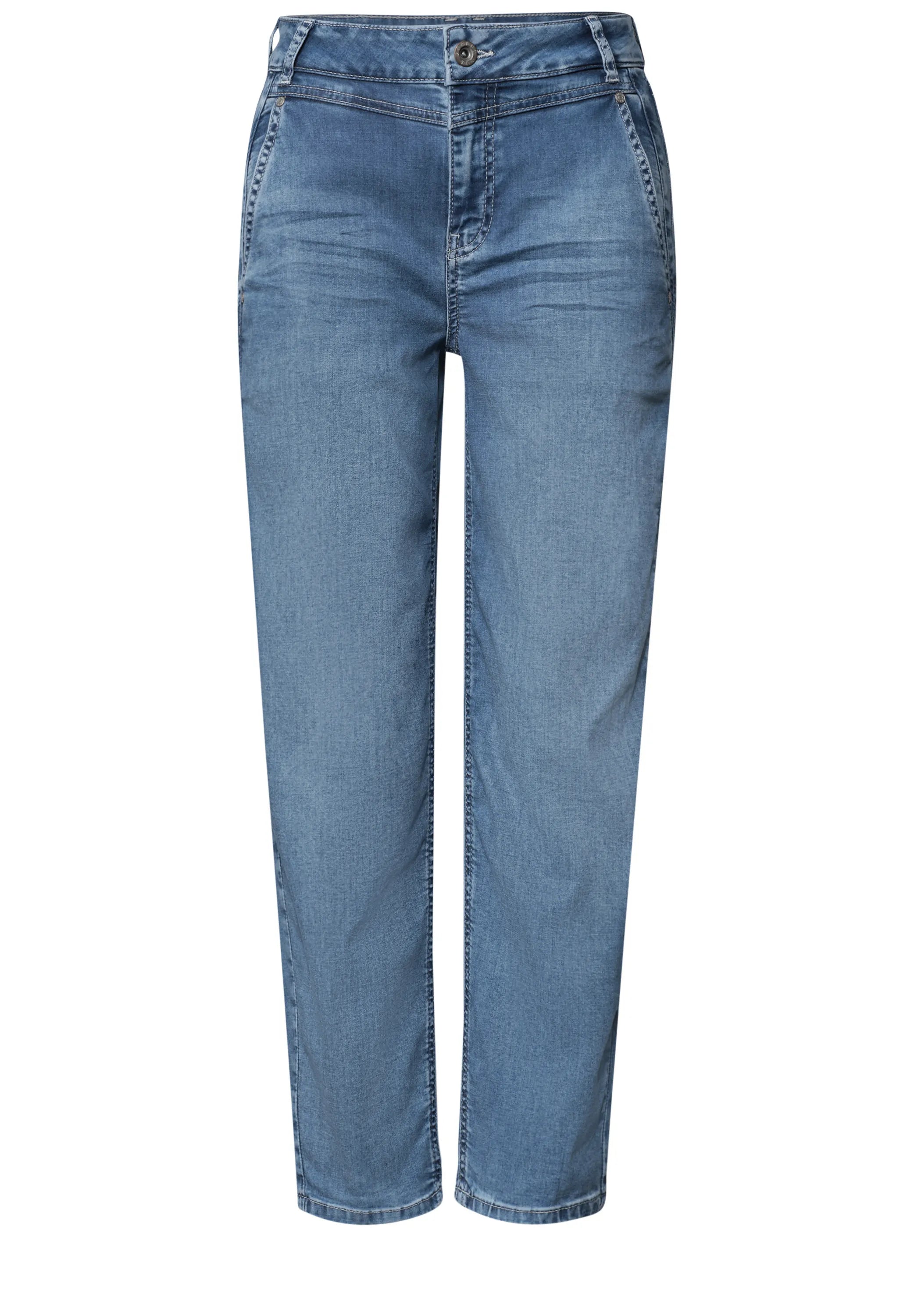 High Waist Barrel Leg Jeans im Loose Fit