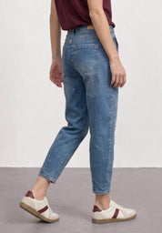 High Waist Barrel Leg Jeans im Loose Fit