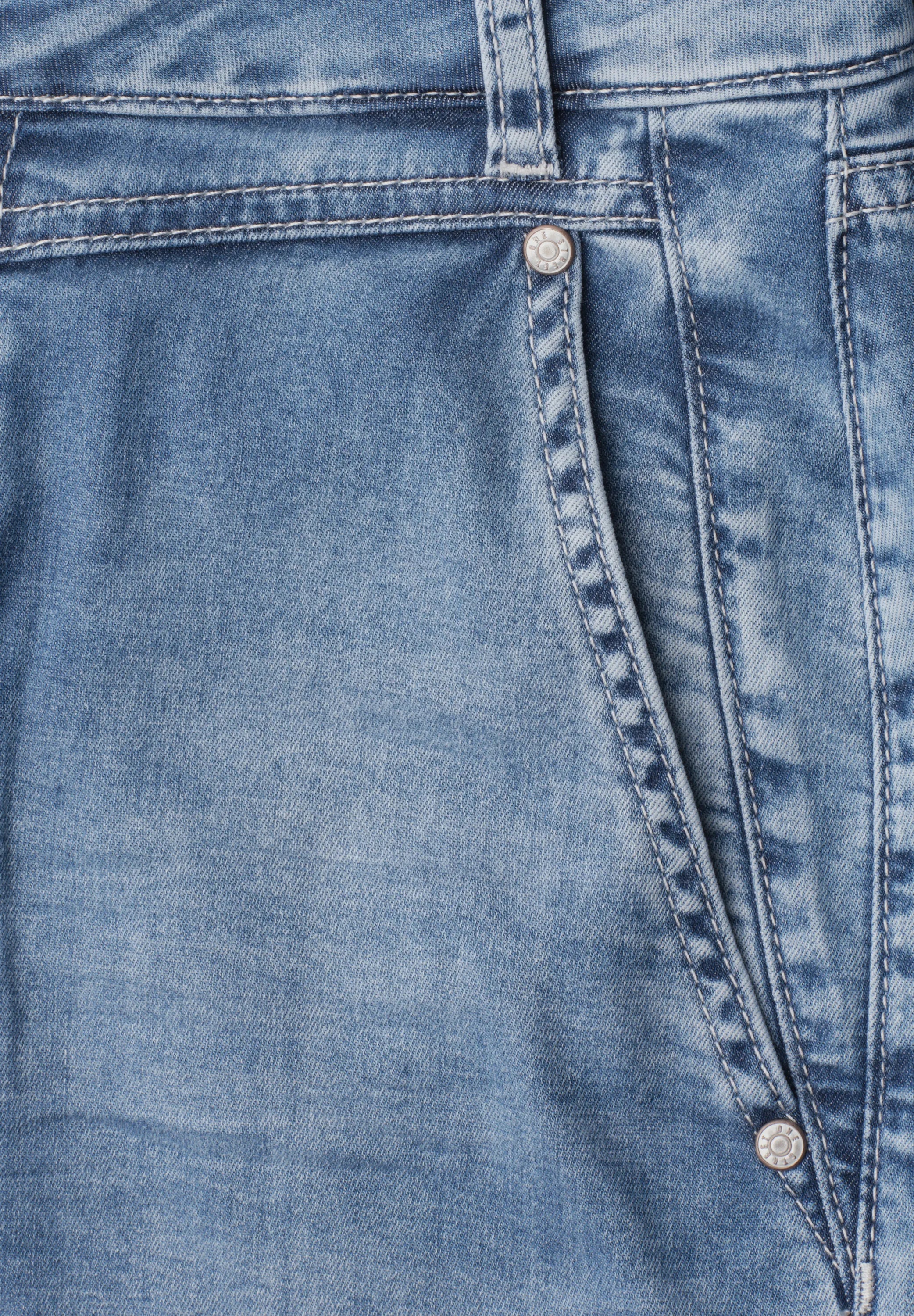 High Waist Barrel Leg Jeans im Loose Fit
