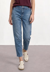High Waist Barrel Leg Jeans im Loose Fit