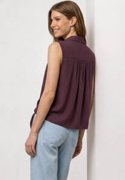 Blusentop Regular Fit mit Knoten