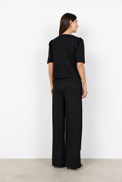 Hose GILL Wide Leg mit Nadelstreifenprint