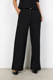Hose GILL Wide Leg mit Nadelstreifenprint