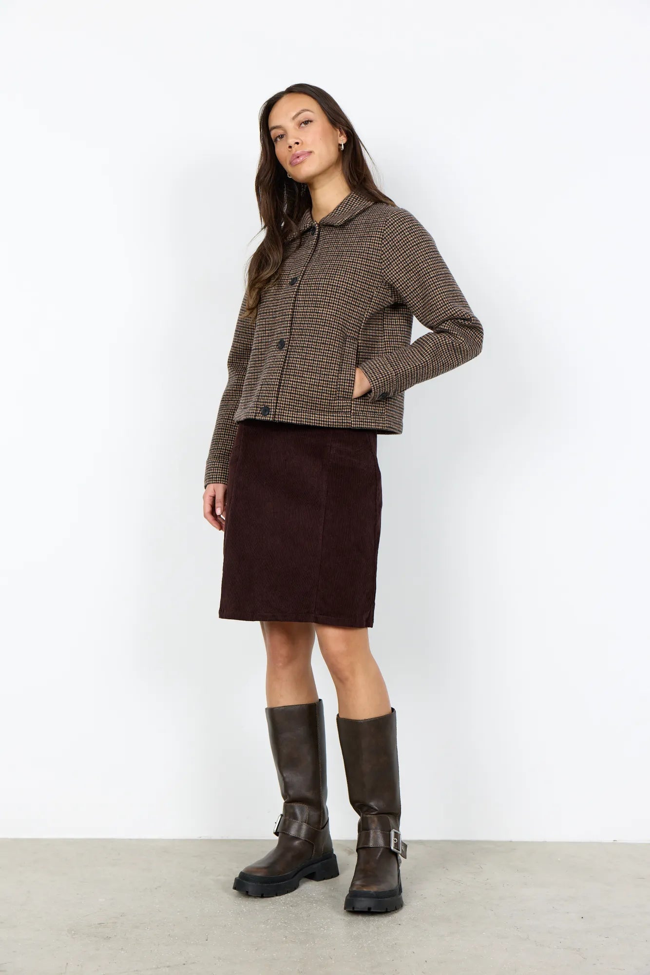 Jacke HASTI mit Hahnentrittmuster